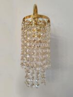 Kinkiet 269-5 w złotym wykończeniu i z kryształkami