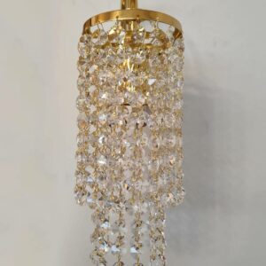 Kinkiet 269-5 w złotym wykończeniu i z kryształkami