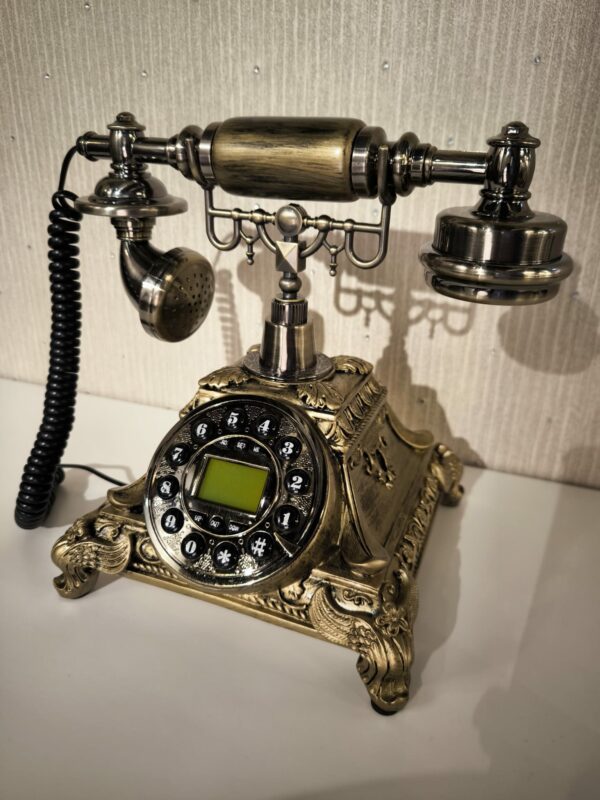 Telefon Retro Rzym mosiężny