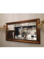 Lustro Sara fazowane w ramie koloru starego złota