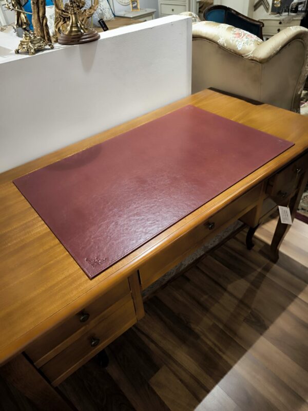 Podkładka na biurko z ekoskóry 50x80 cm bordo (3)