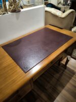 Podkładka na biurko z ekoskóry 50x80 cm ciemne bordo (3)