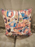 Poduszka Picasso 2 Front kolorowy tył zielony (2)