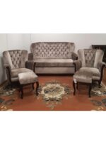 Zestaw Lirka wypoczynek w szarej tkaninie