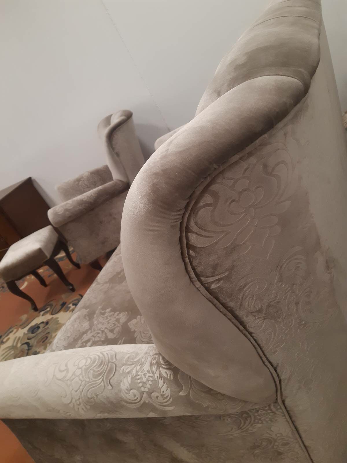 Zestaw Lirka wypoczynek w szarej tkaninie 4