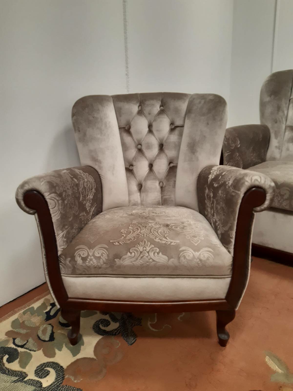 Zestaw Lirka wypoczynek w szarej tkaninie 5