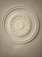 Rozeta R13 gipsowa, okrągła z kwiatem w środku