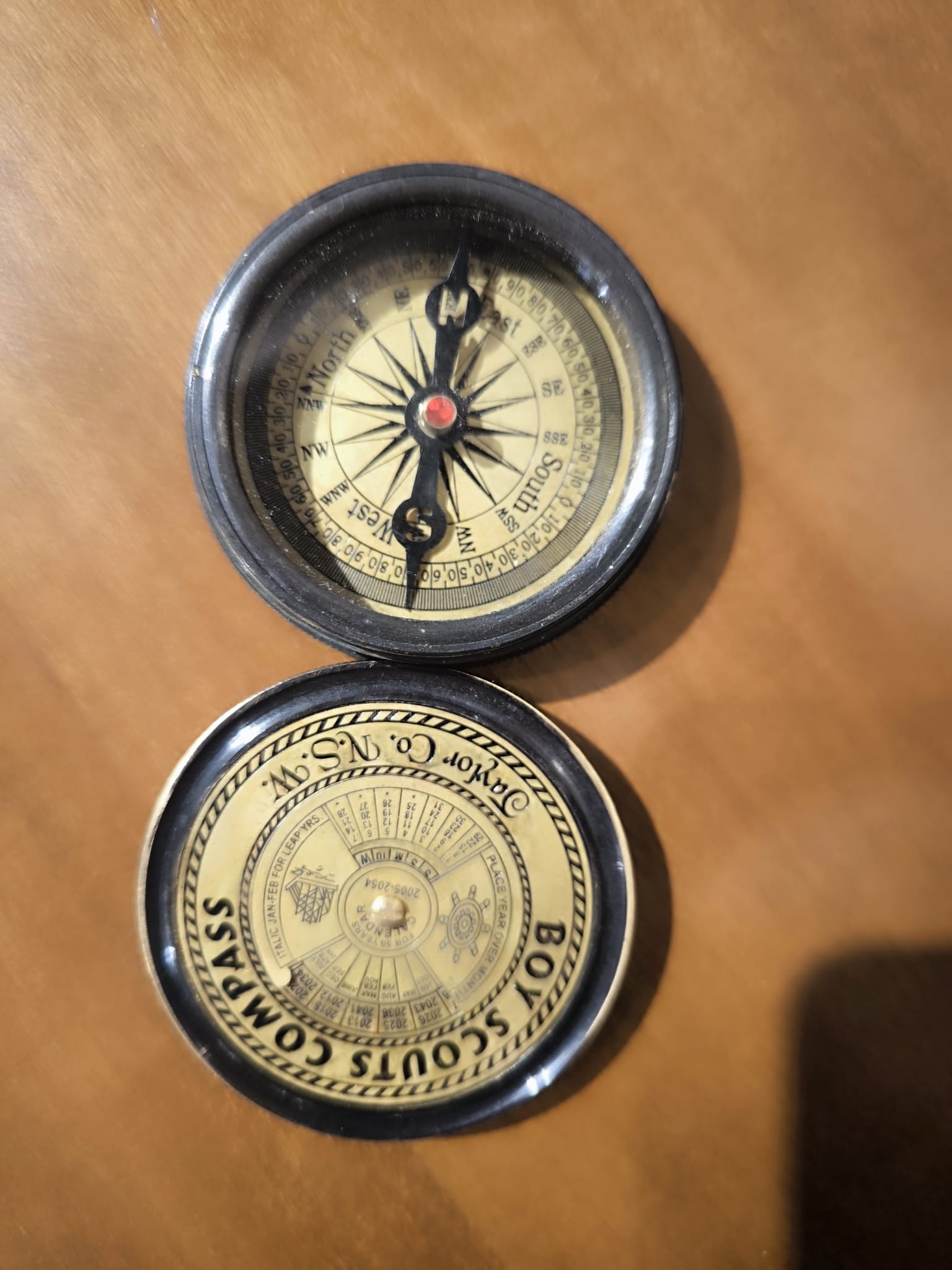 dm5 kOMPAS MOSIĘŻNY Z ZAKRĘCANYM WIECZKIEM Z ZEGAREM STU LETNIM (4)