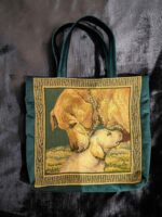 Torba Gobelinowa Cani Psy na zielonym tle (3)