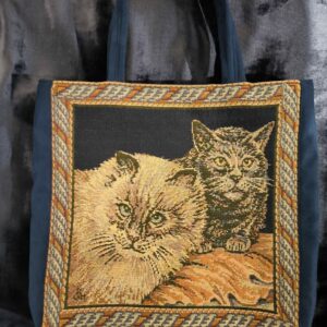 Torba Gobelinowa Gatta Koty na granatowym tle (1)
