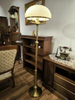 Lampa Topaz 426 podłogowa mosiężna ze szklanym kloszem (1)